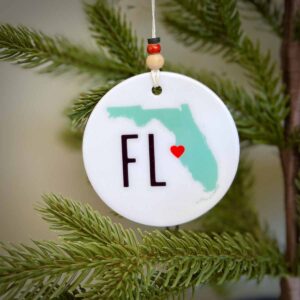 Florida Christmas ornament