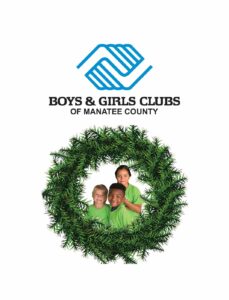Boys and Girls Club of Manatee County logo with wreath